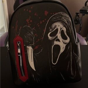 Hot Topic Black and Red Scream Mini Backpack